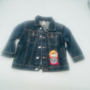 Paw Patrol Toddler Jean Jacket Coat With Added Patches - Size 24M